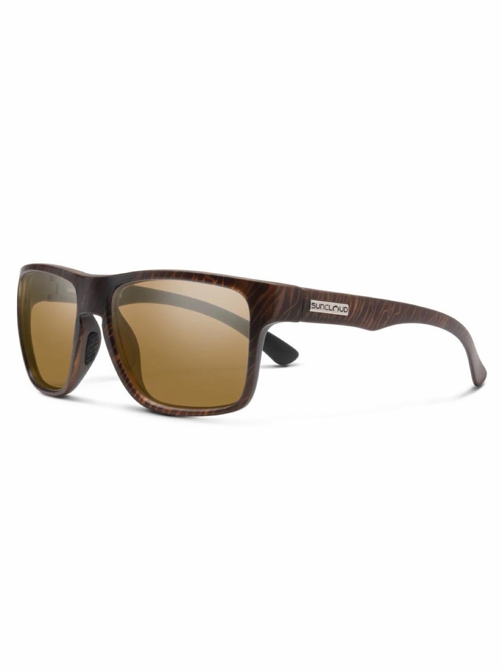 Suncloud Optics Mens Sunglasses Polarized Lens-“Rambler” in Brown Tortoise Shell